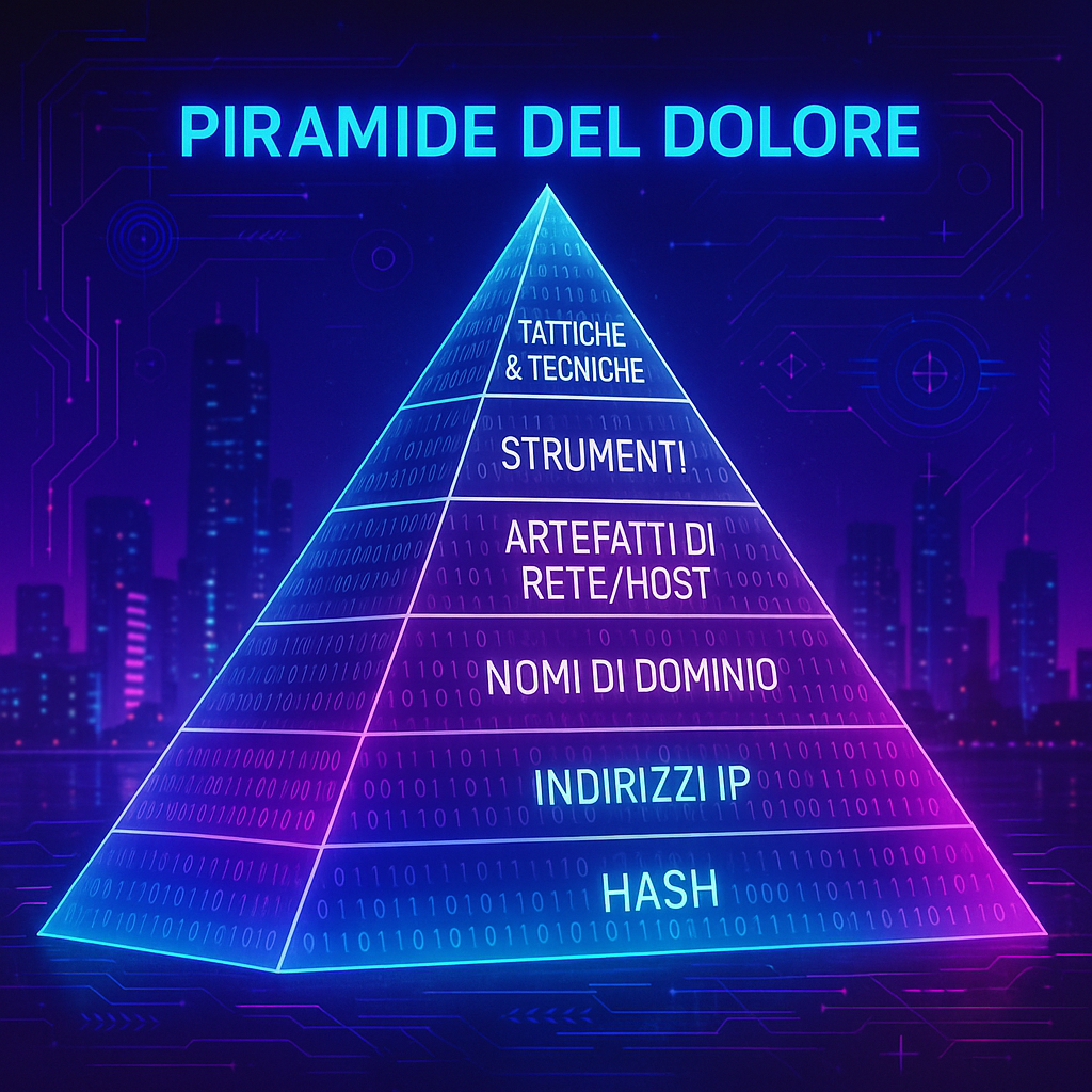 Piramide del dolore per la threat intelligence